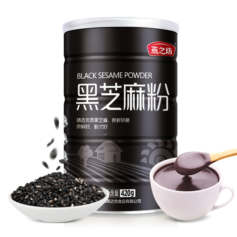 0添加，燕之坊 純熟黑芝麻粉 420g