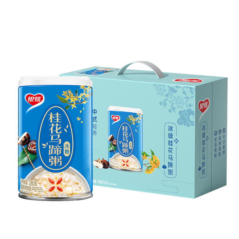 <span>白菜！</span>银鹭 冰糖桂花马蹄粥 280g*12罐整箱 