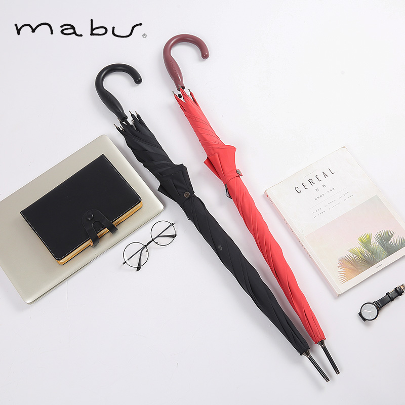 日本人氣雨傘品牌，Mabu 輕量6根骨半自動(dòng)長(zhǎng)柄晴雨傘 3色 