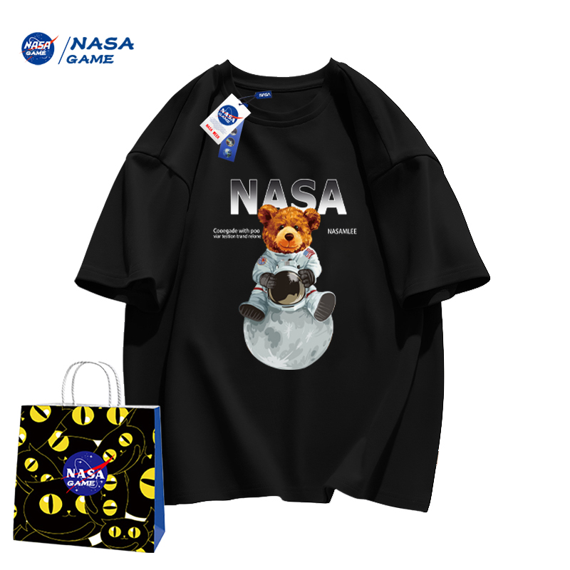 NASA GAME 官网联名款 纯棉 儿童短袖T恤*3件 多重优惠折后￥59.9包邮 男、女童100~150码多花色可选
