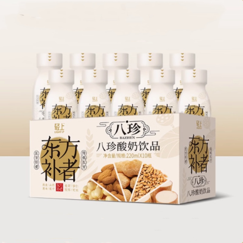 轻上&东方补者 猴头菇八珍酸奶 220ml*10瓶