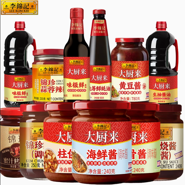 任选5件，李锦记 大厨来多款调味任选